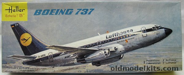 Heller 1/125 Boeing 737 - Air France or Lufthansa, 703 plastic model kit